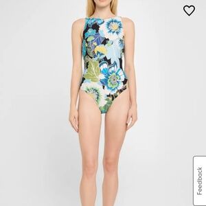 Johnny Was Jenn Tie-Back One-Piece Swimsuit